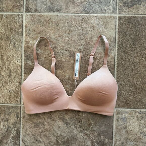 Skims Wireless Form T-shirt Bra Ochre Size 32B - Picture 2 of 9
